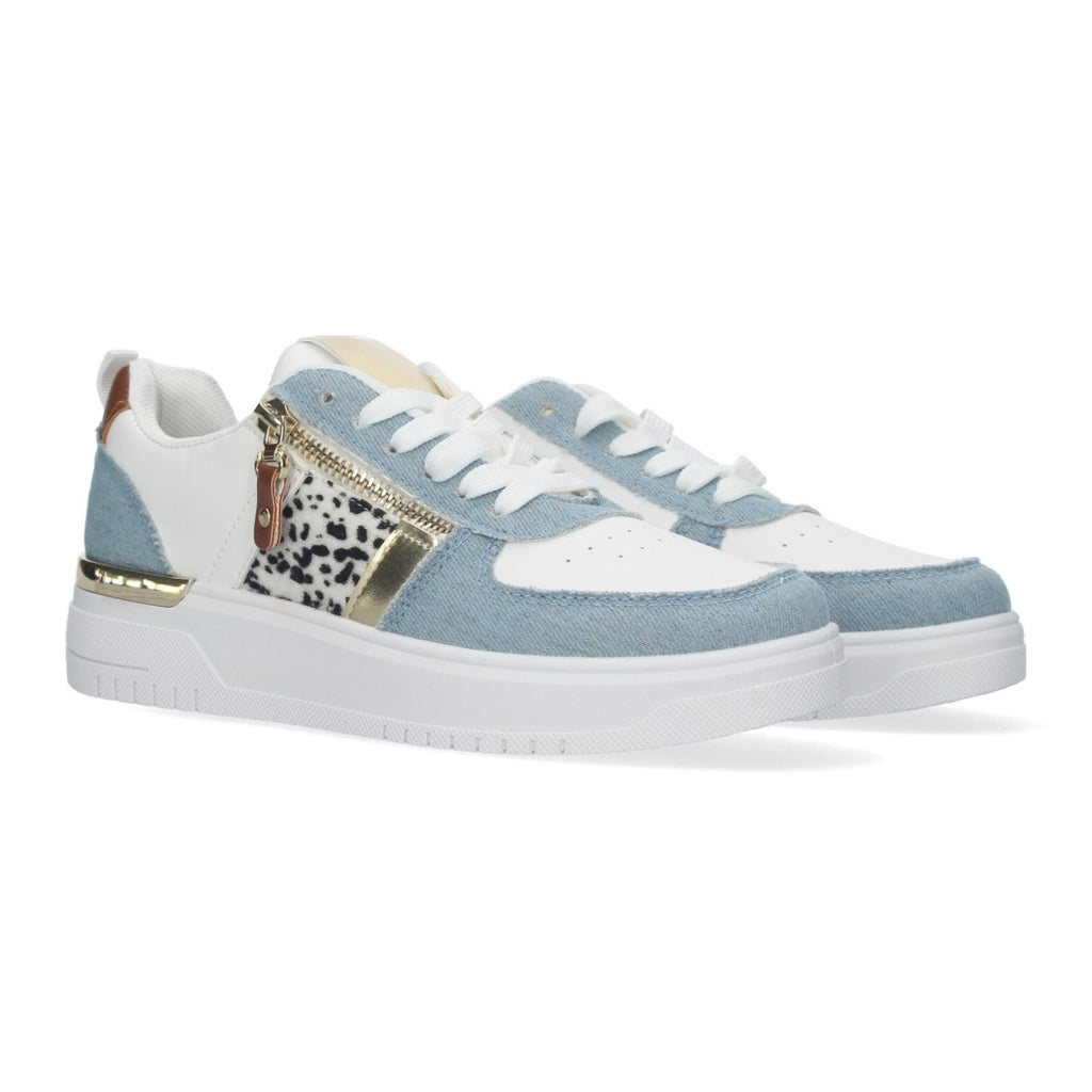 Zapatilla Blanca Denim Mujer