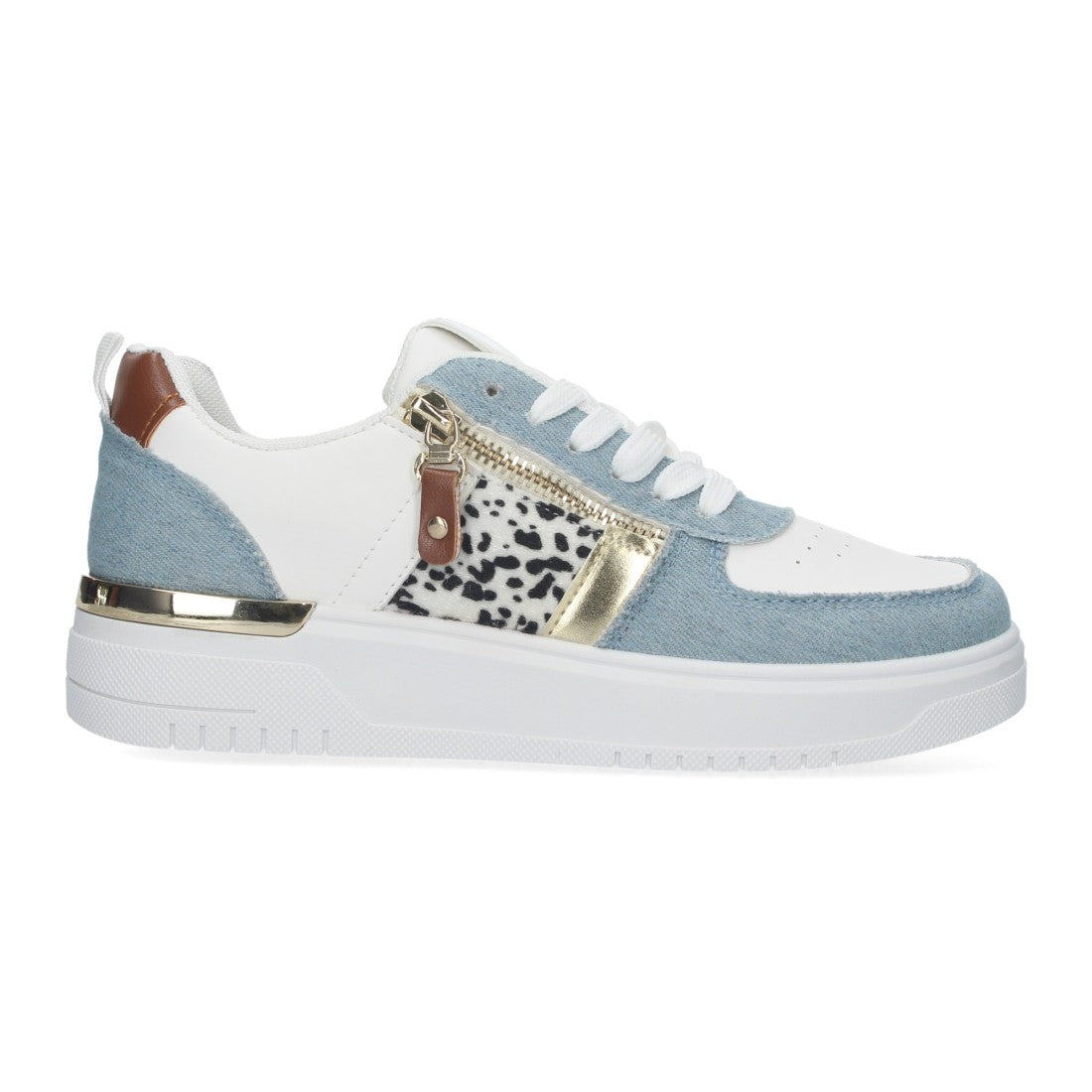 Zapatilla Blanca Denim Mujer