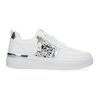Zapatillas urbanas con detalles metálicos – estilo moderno y comodidad diaria -Blanco