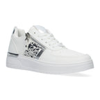 Zapatillas urbanas con detalles metálicos – estilo moderno y comodidad diaria -Blanco