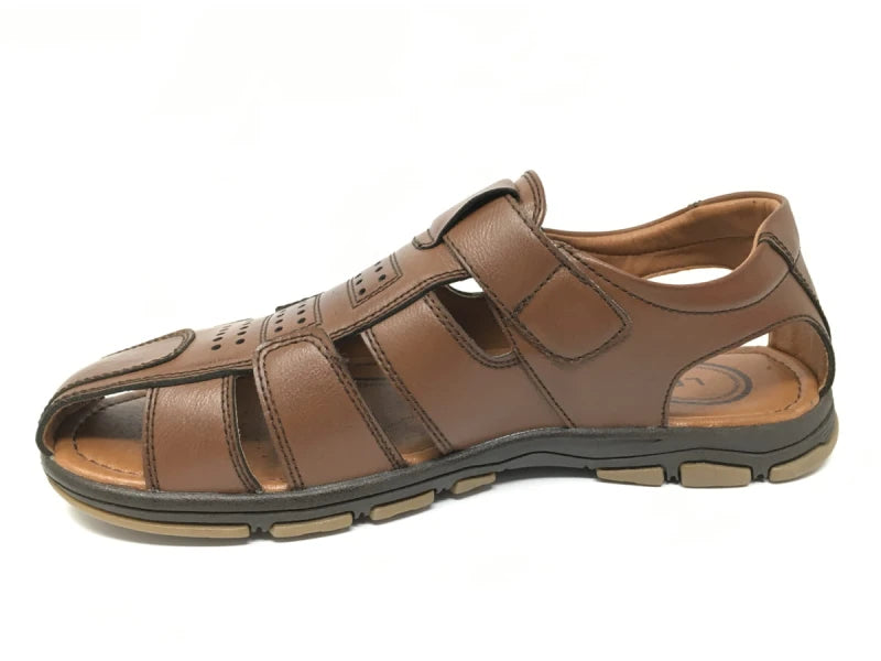 sandalia-hombre-cerrada-velcro-marron