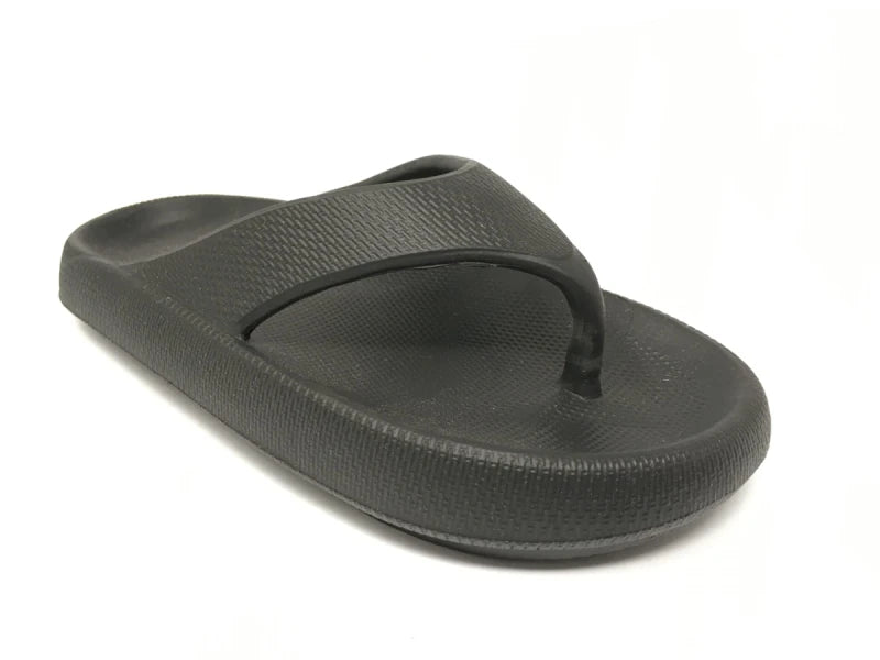 Chancla negra unisex con Plataforma Ligera y cómoda