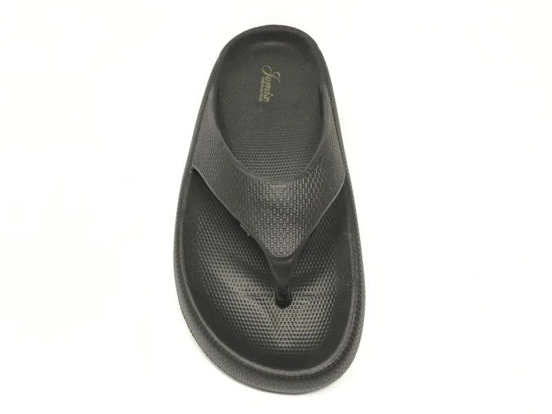 Chancla negra unisex con Plataforma Ligera y cómoda
