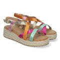 Sandalia plana Elegantes y Cómodas con Detalles Entrecruzados - CF-2457-Multi