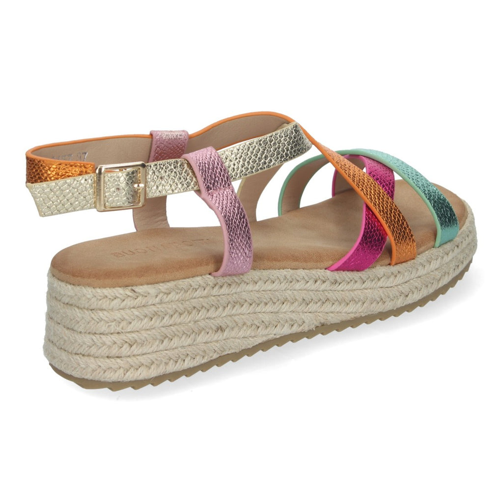 Sandalia plana Elegantes y Cómodas con Detalles Entrecruzados - CF-2457-Multi