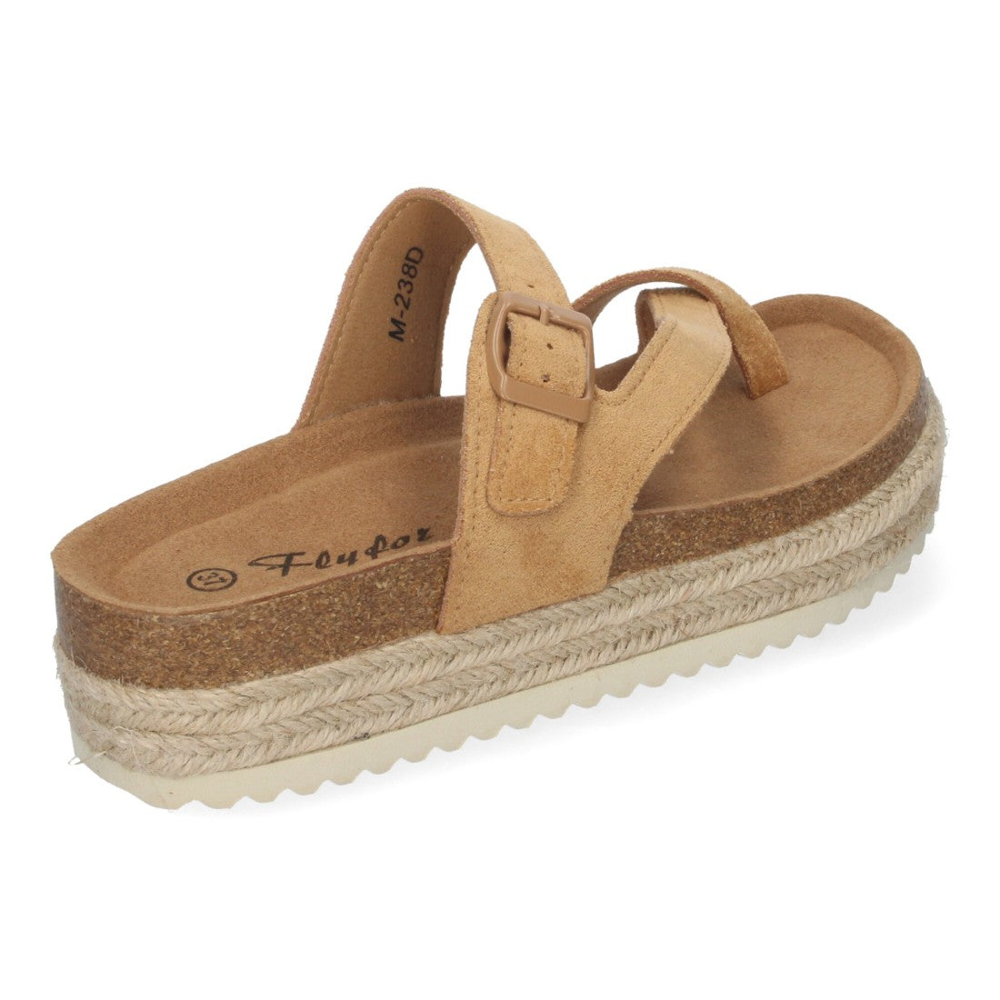 Sandalia Tipo Esclava con Plataforma-Taupe
