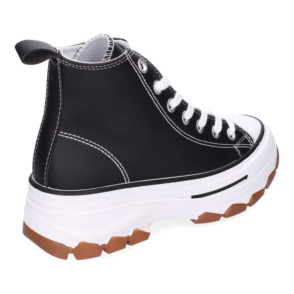 Sneaker Urbana Alta Negra