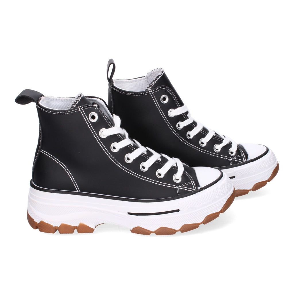 Sneaker Urbana Alta Negra