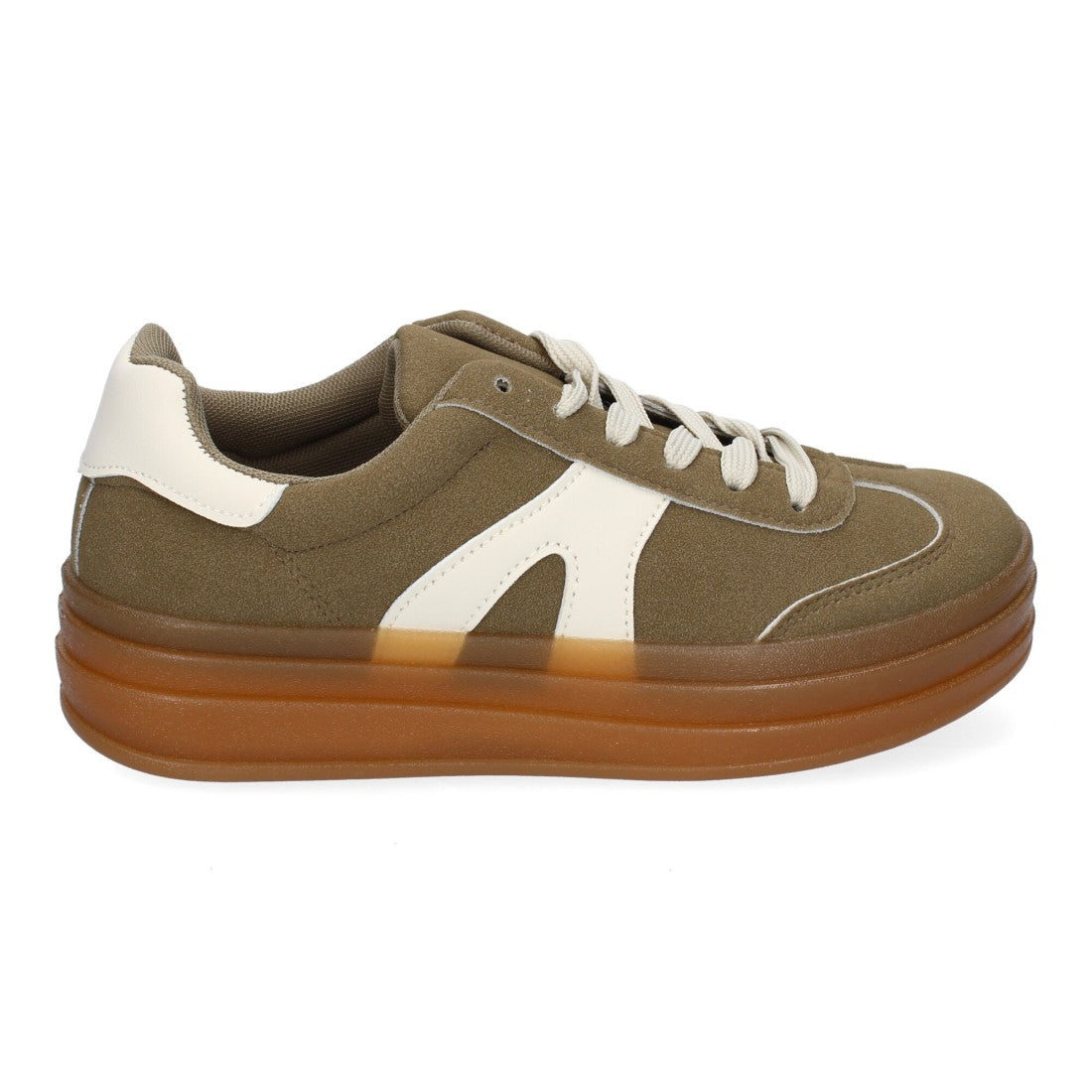 Zapatillas Deportivas Planas de Mujer, Diseño Moderno-Verde