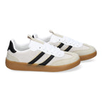 Zapatillas Casual de Mujer con Malla Transpirable y Estilo Retro  -Blanco