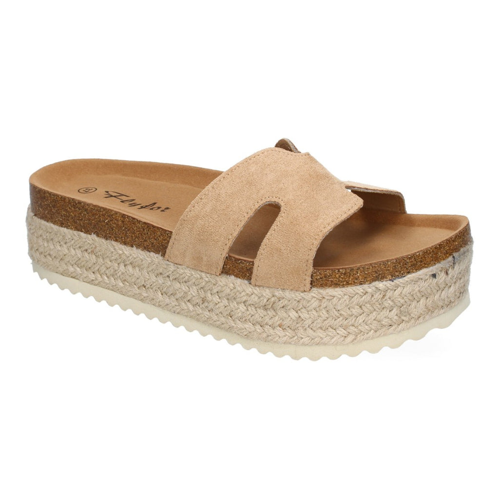 Sandalias Plataforma Bio -Kaki