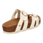 Sandalias Planas para Mujer con Doble Hebilla Ajustable – Diseño Bio Moderno y Cómodo  -Beige