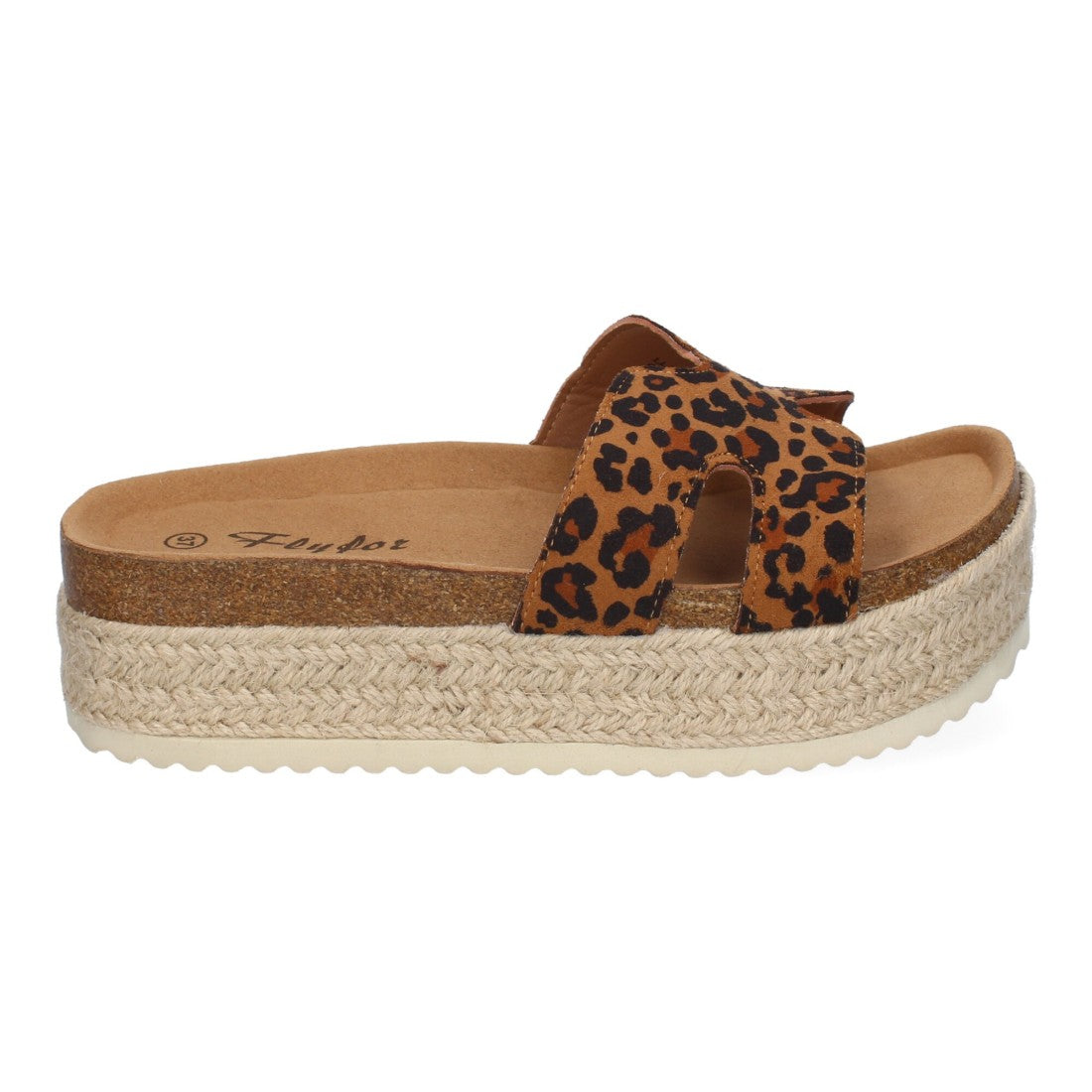 Sandalias Plataforma Bio -Leopardo