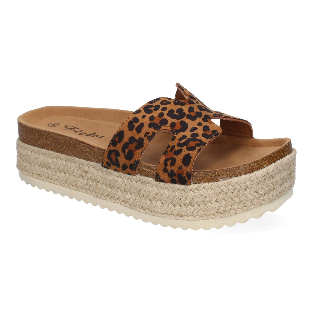 Sandalias Plataforma Bio -Leopardo