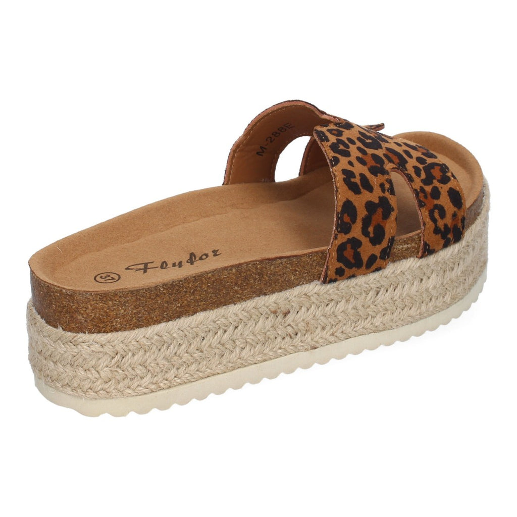 Sandalias Plataforma Bio -Leopardo