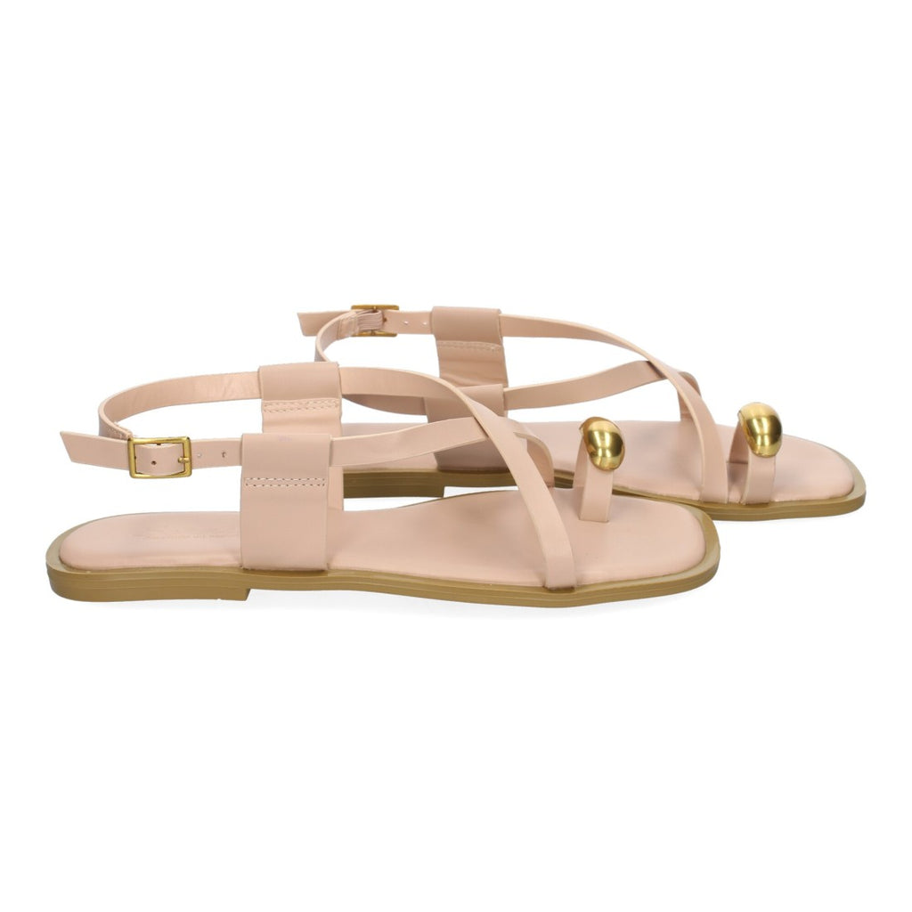 Sandalias Tiras Finas Mujer -Kaki