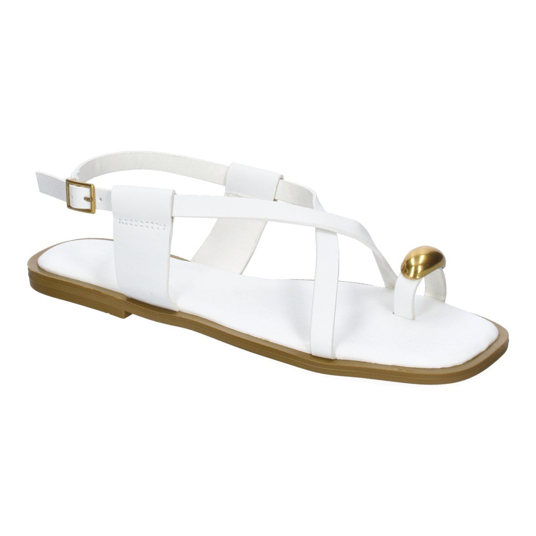 Sandalias Tiras Finas Mujer - TC-1U1-Blanco