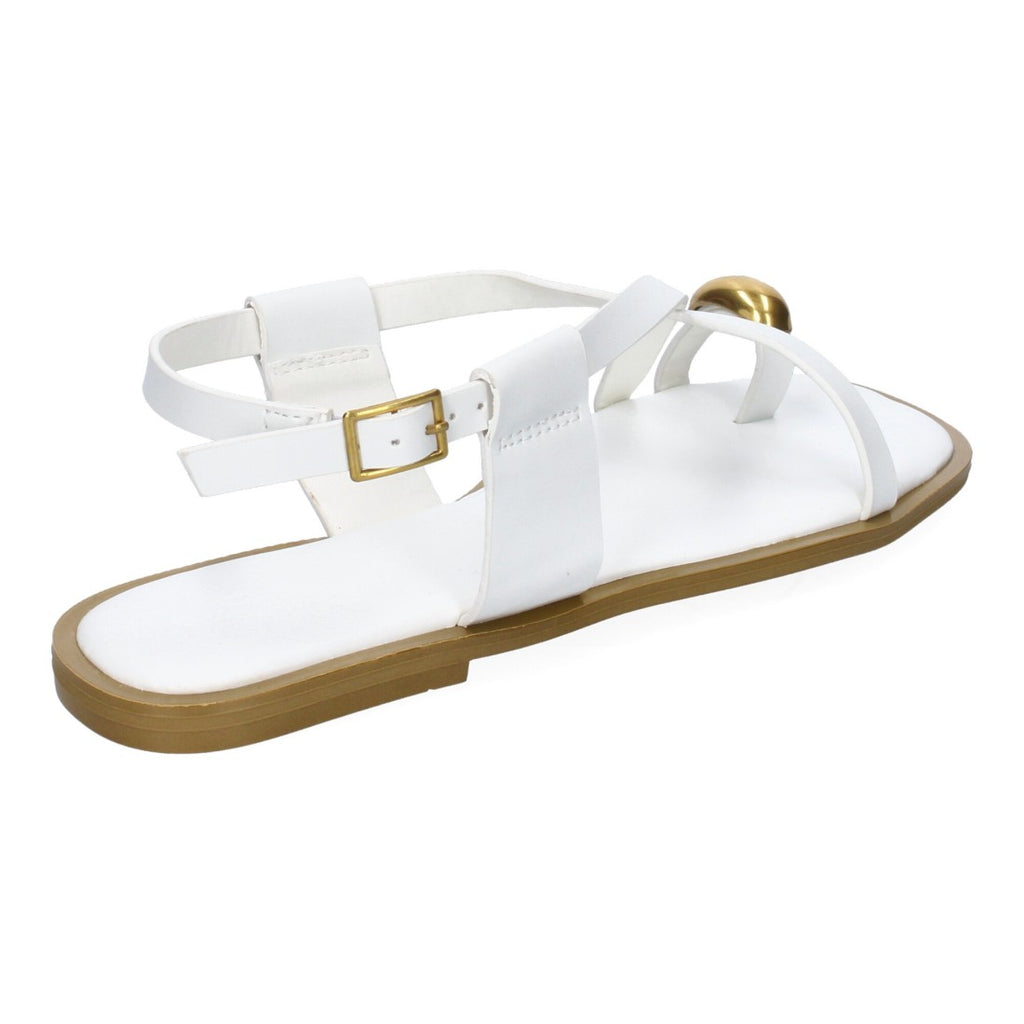 Sandalias Tiras Finas Mujer - TC-1U1-Blanco