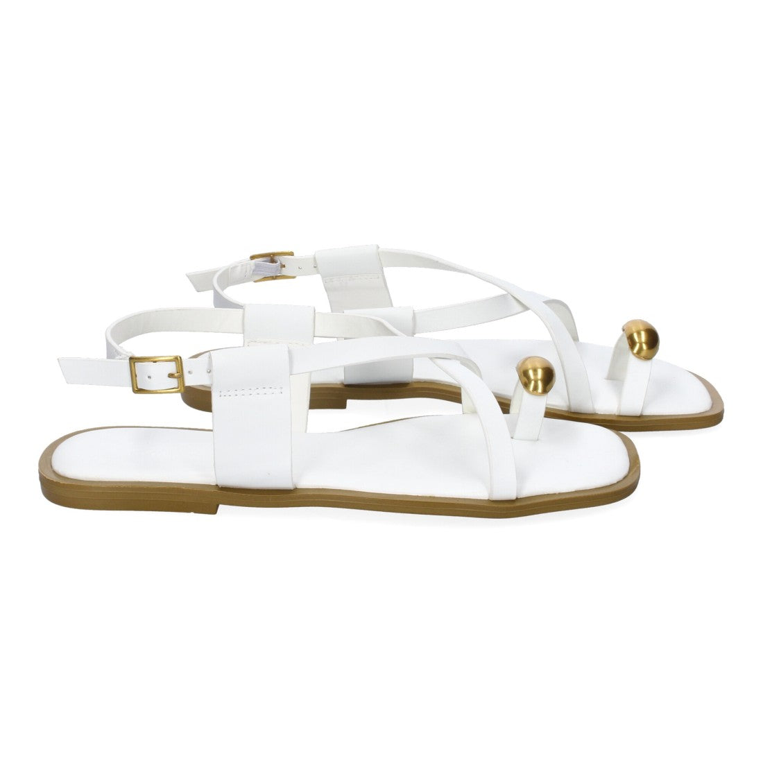 Sandalias Tiras Finas Mujer - TC-1U1-Blanco