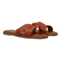 Sandalias con Pala Decorada-Camel