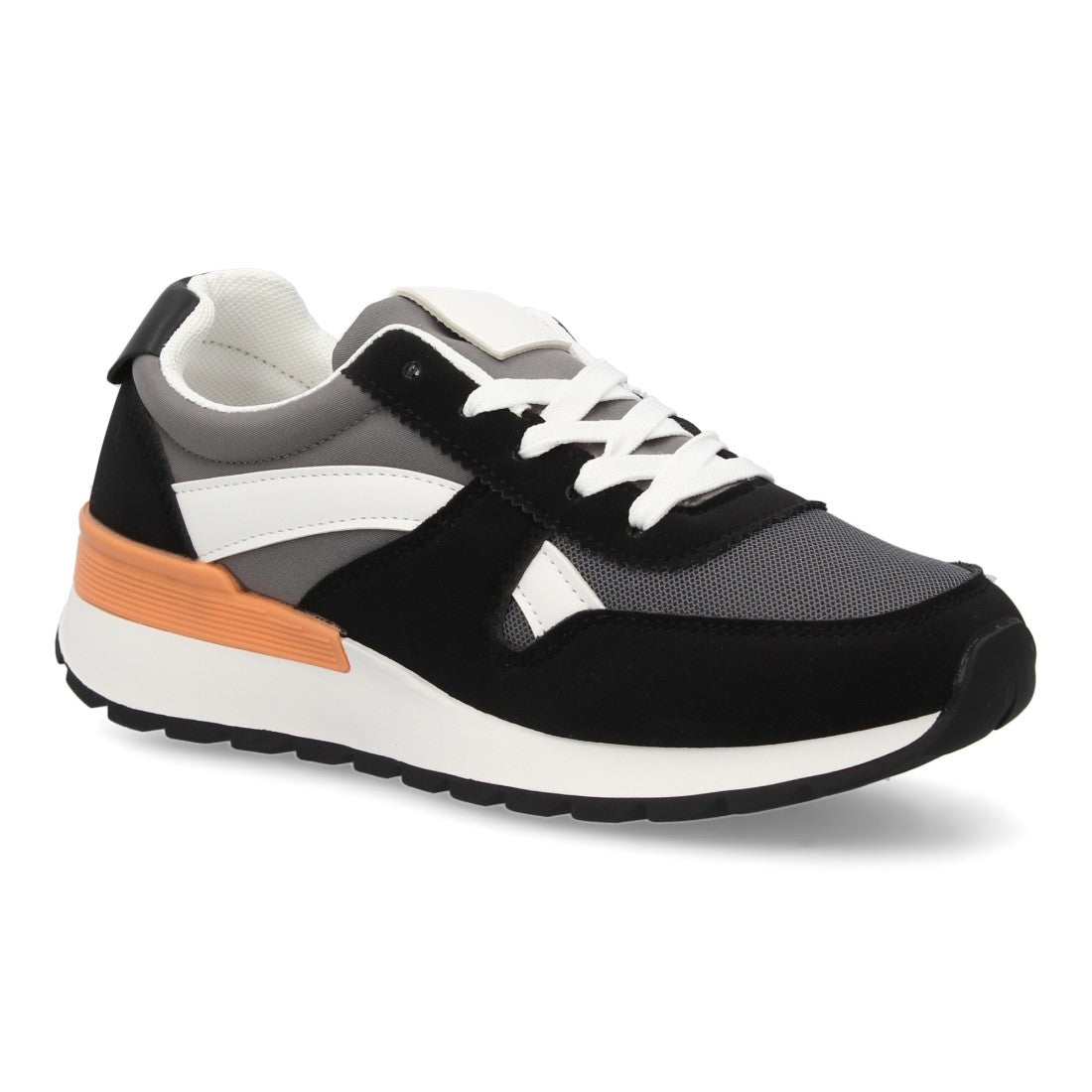 Zapatillas Urbanas - Gris Oscuro & Naranja