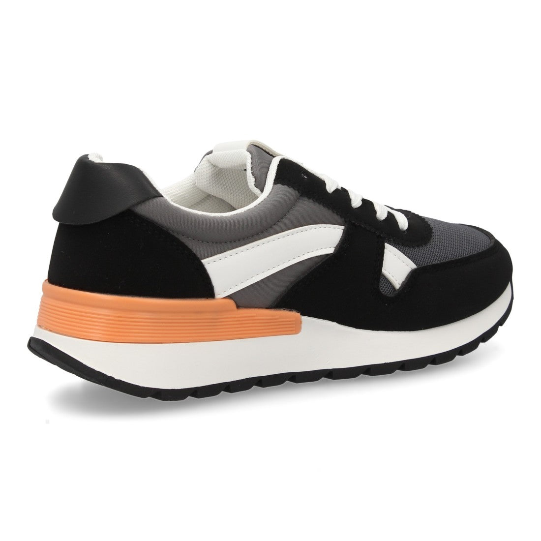 Zapatillas Urbanas - Gris Oscuro & Naranja