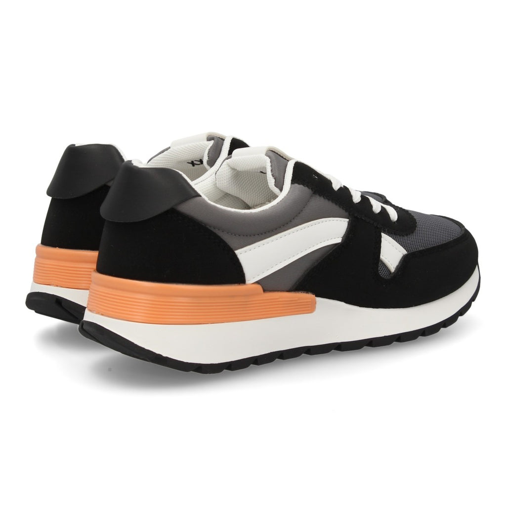 Zapatillas Urbanas - Gris Oscuro & Naranja