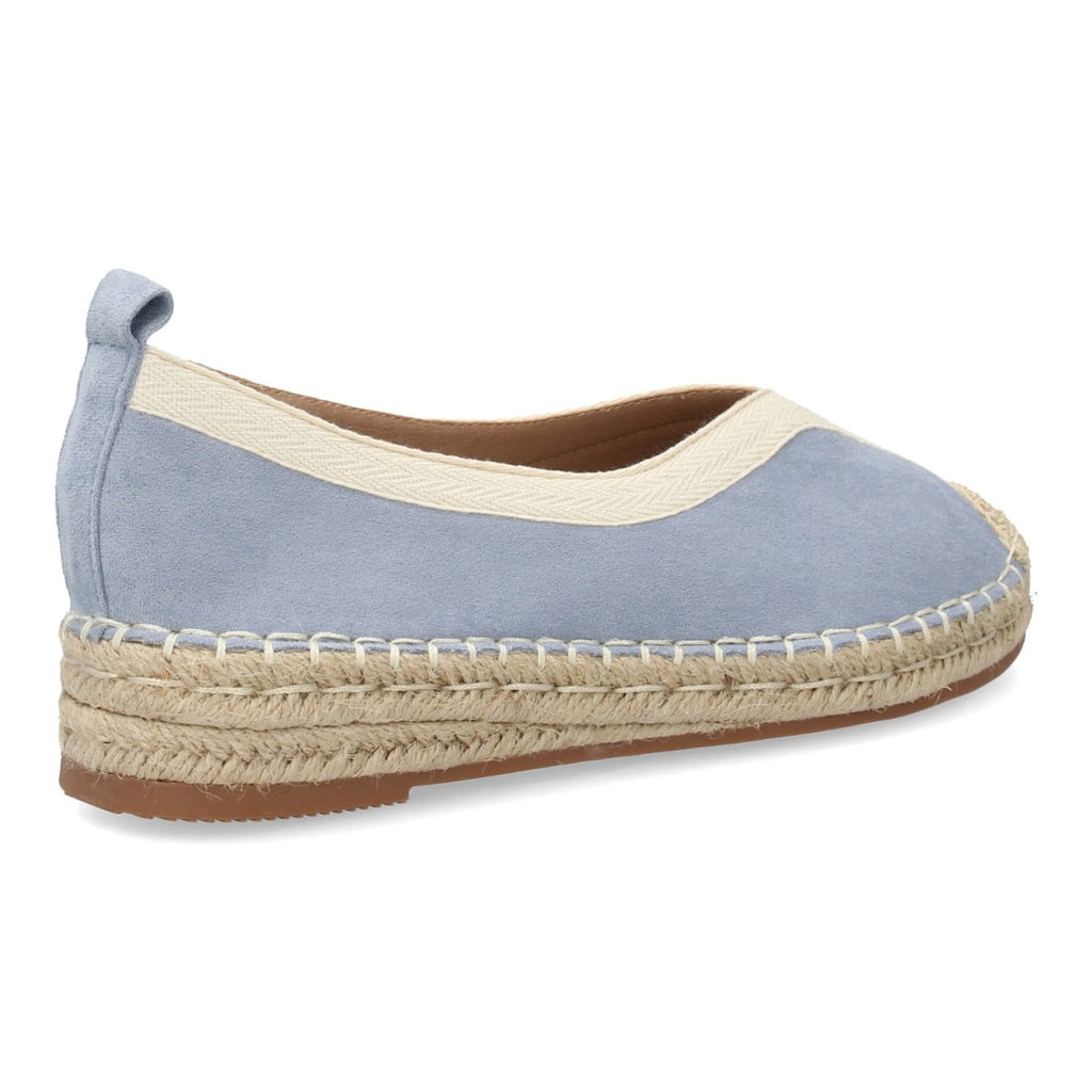 Alpargata plana cómoda diaria de yute para mujer - Azul