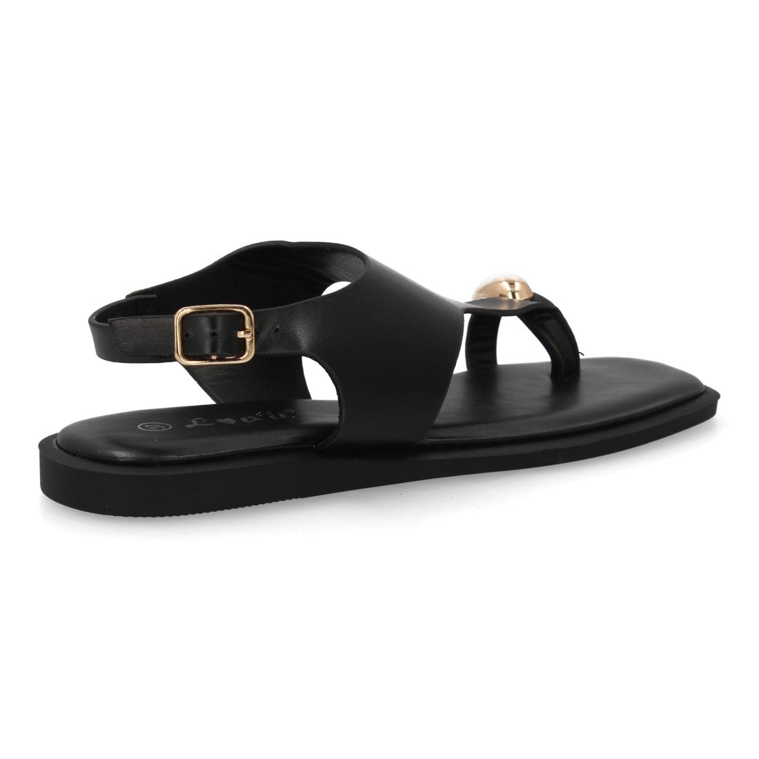 Sandalia plana moderna elegante para mujer - DD272-Negro