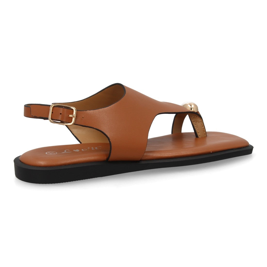 Sandalia plana moderna elegante para mujer - DD272-Camel