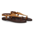 Sandalia plana empeine cubierto mujer - 5270-Camel