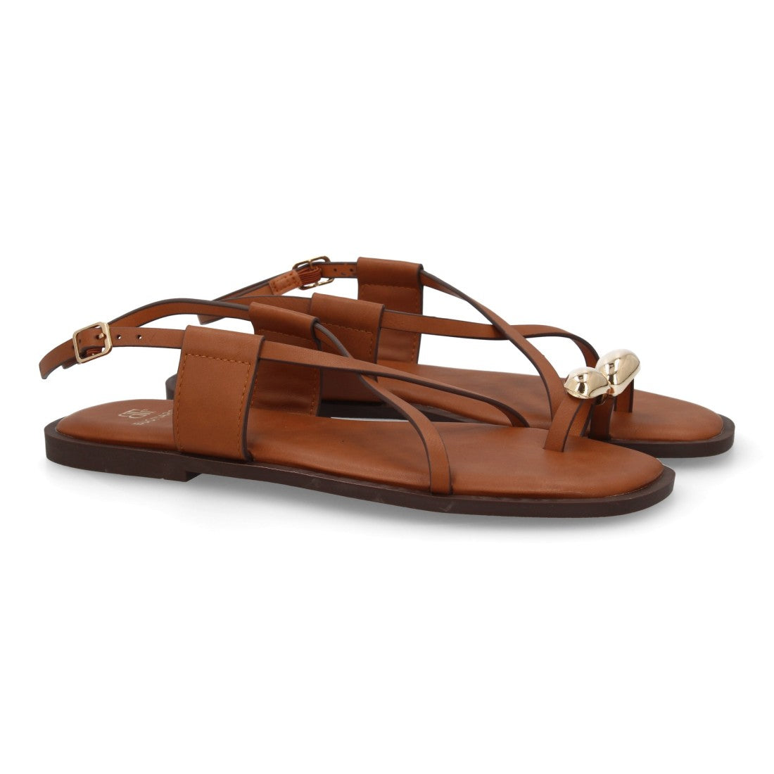 Sandalias Tiras Finas Mujer- TC-1U1-Cuero