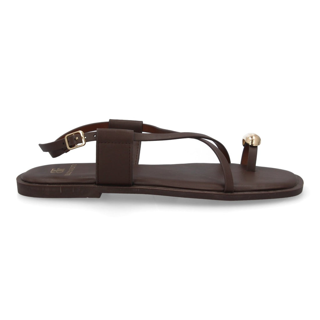Sandalias Tiras Finas Mujer -TC-1U1-Cafe