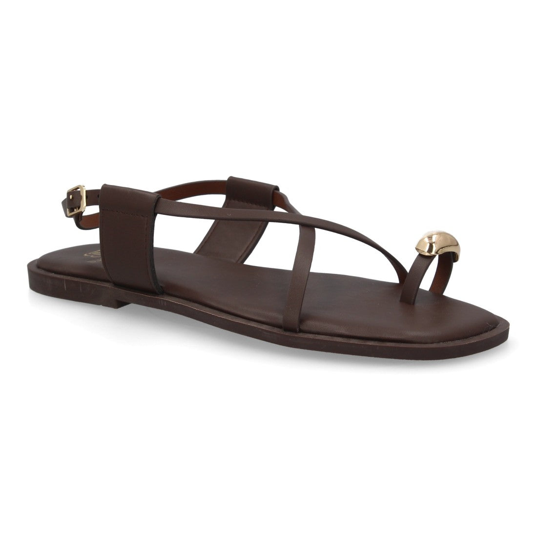 Sandalias Tiras Finas Mujer -TC-1U1-Cafe