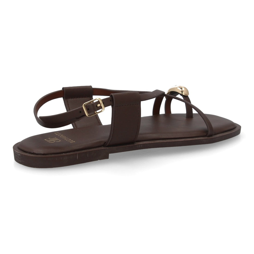 Sandalias Tiras Finas Mujer -TC-1U1-Cafe