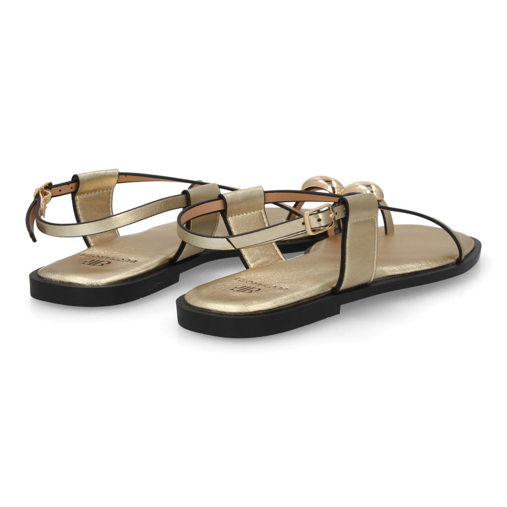 Sandalias Tiras Finas Mujer - TC-1U1-Oro