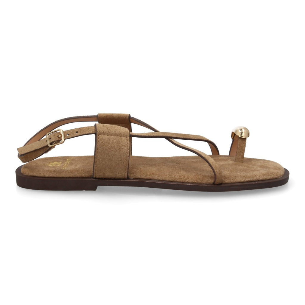 Sandalias Tiras Finas Mujer- TC-1U1-Beige