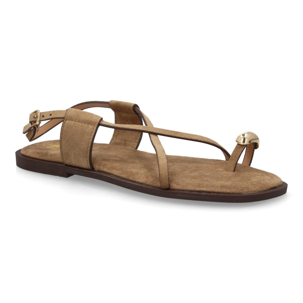 Sandalias Tiras Finas Mujer- TC-1U1-Beige