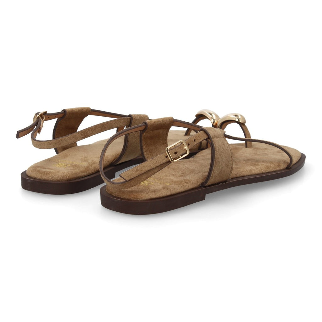 Sandalias Tiras Finas Mujer- TC-1U1-Beige