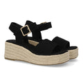 Sandalia Cuña Mujer - CF-5764-Negro