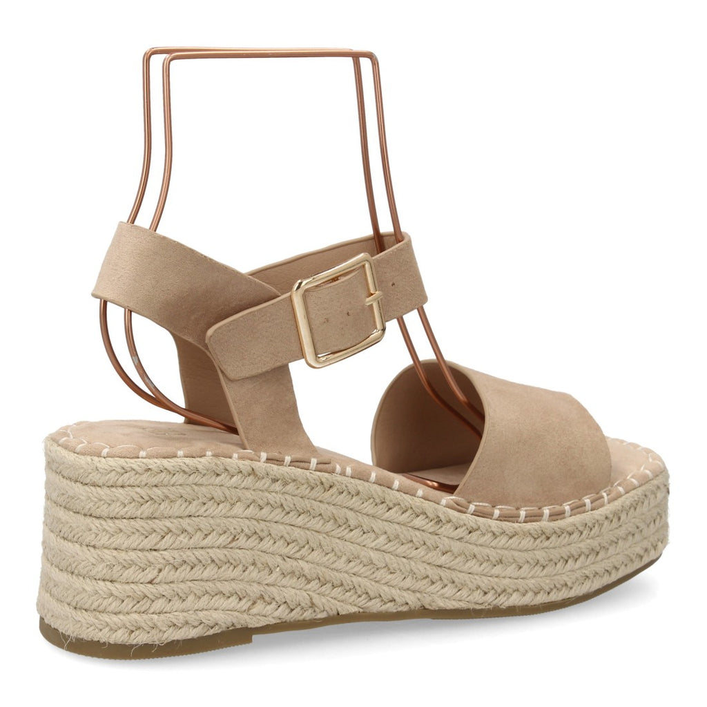Sandalia Cuña Mujer - F-5764-Beige