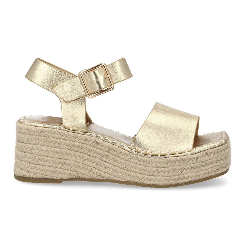 Sandalia Cuña Mujer - CF-5764-Oro