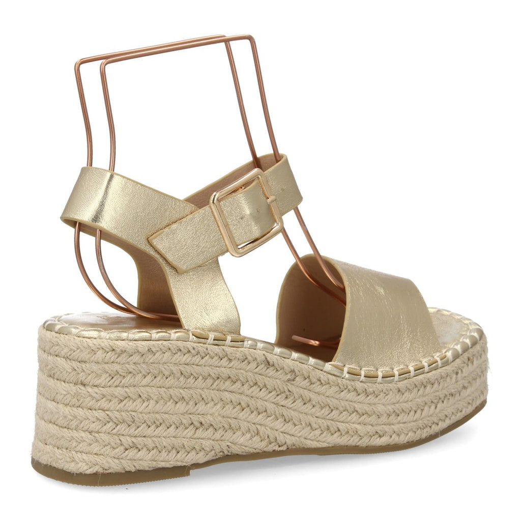 Sandalia Cuña Mujer - CF-5764-Oro