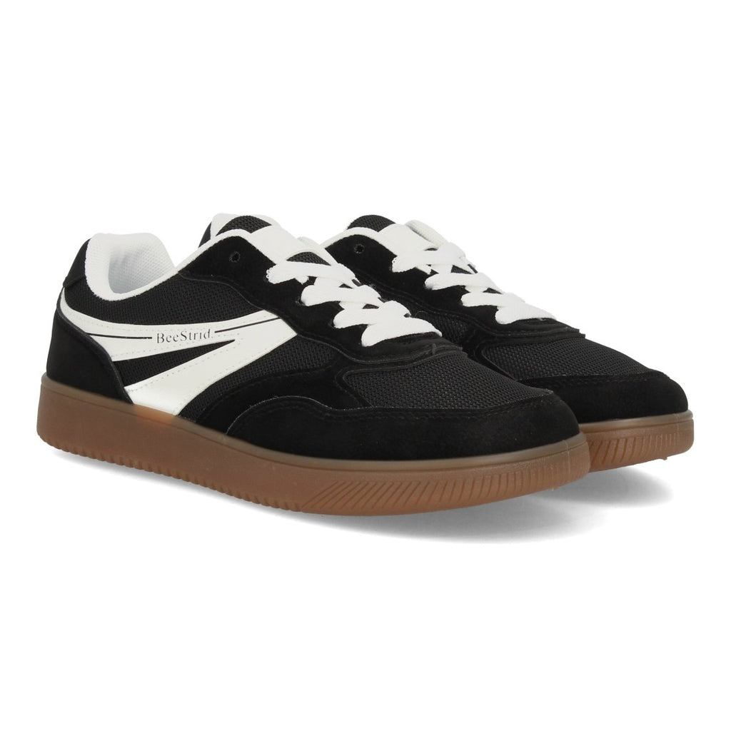 Zapatillas Barefoot de Mujer de Estilo Deportivo con Cordones -Negro