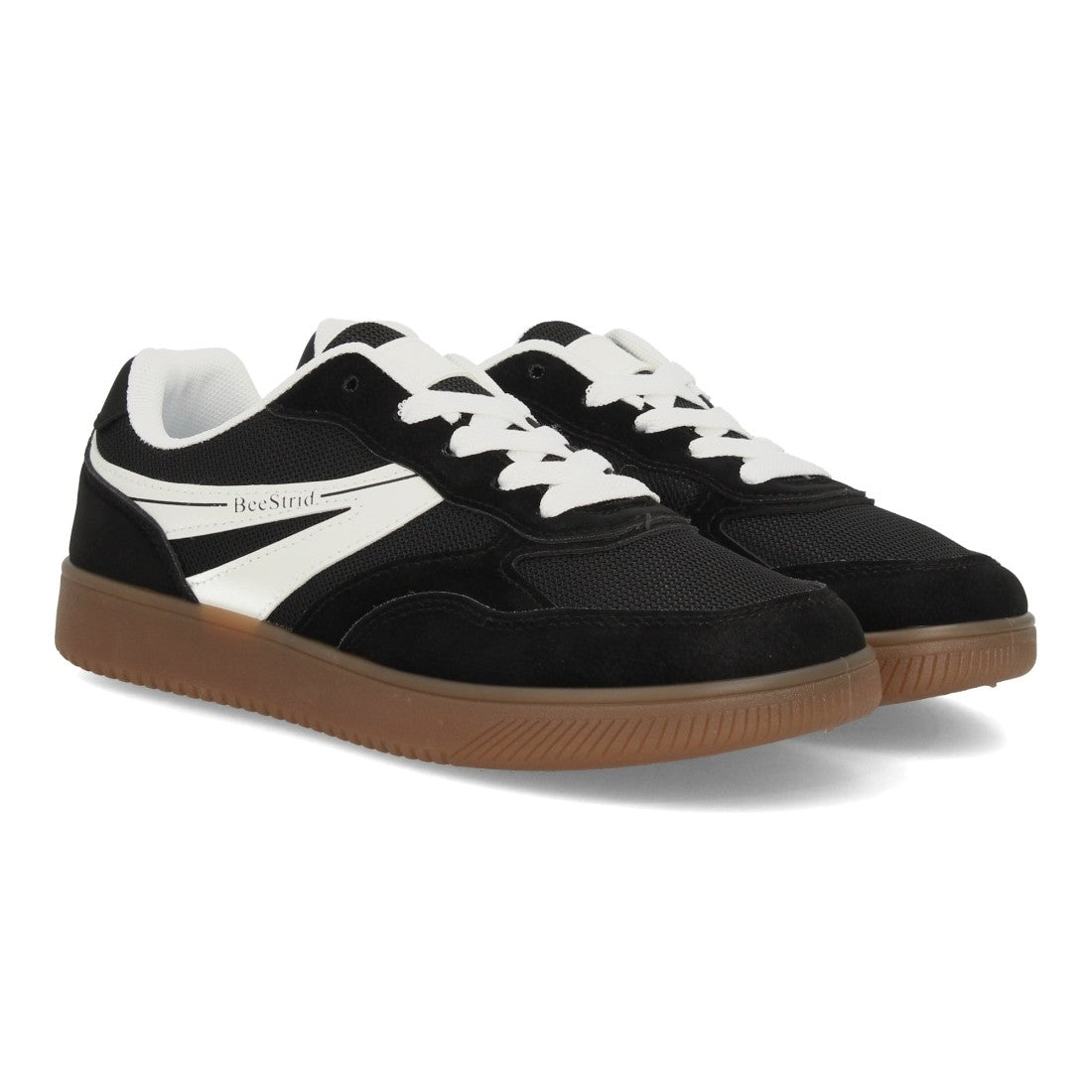 Zapatillas Barefoot de Mujer de Estilo Deportivo con Cordones -Negro
