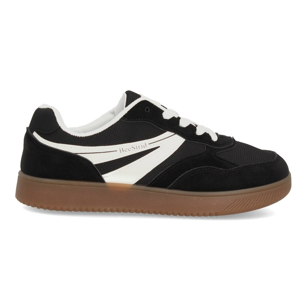 Zapatillas Barefoot de Mujer de Estilo Deportivo con Cordones -Negro