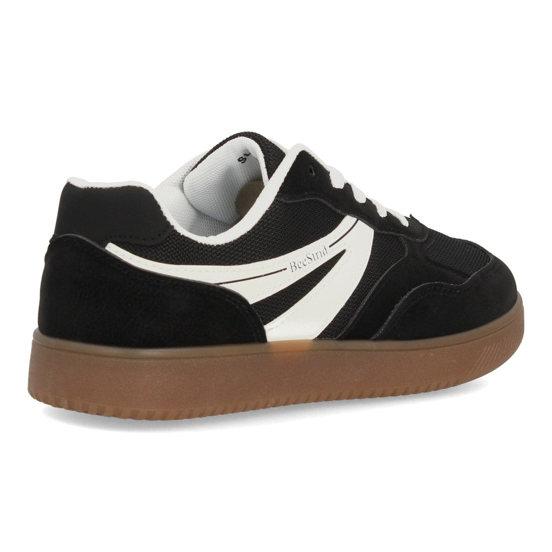 Zapatillas Barefoot de Mujer de Estilo Deportivo con Cordones -Negro