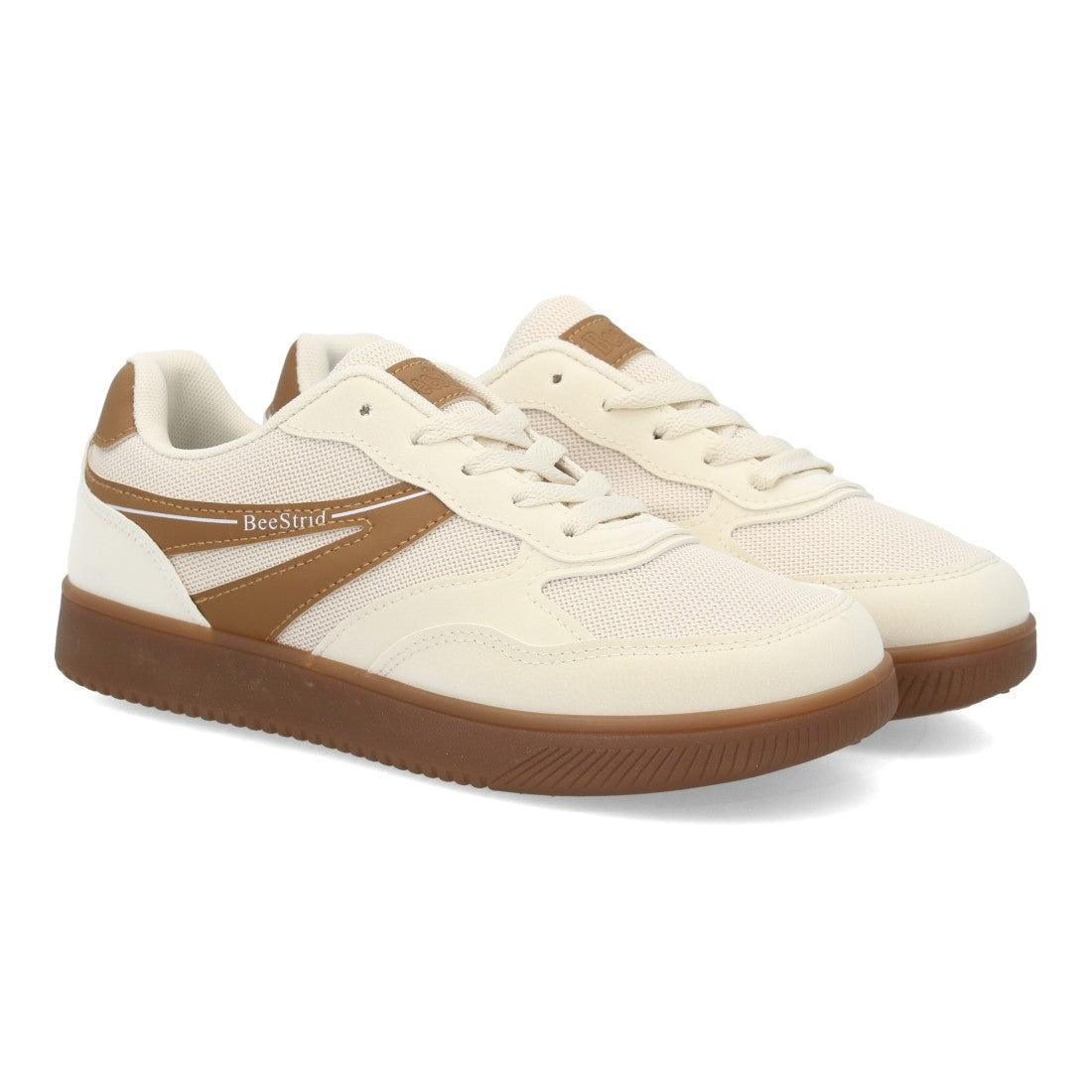 Zapatillas Barefoot de Mujer de Estilo Deportivo con Cordones -Beige