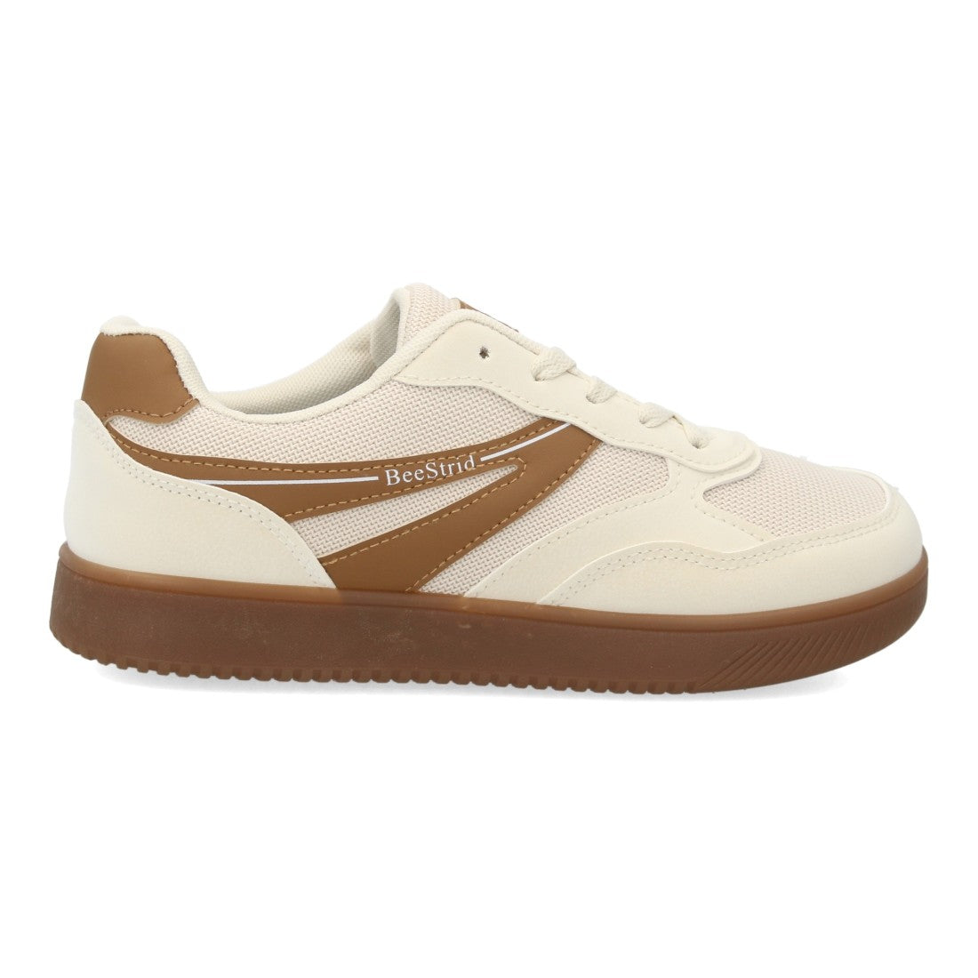 Zapatillas Barefoot de Mujer de Estilo Deportivo con Cordones -Beige