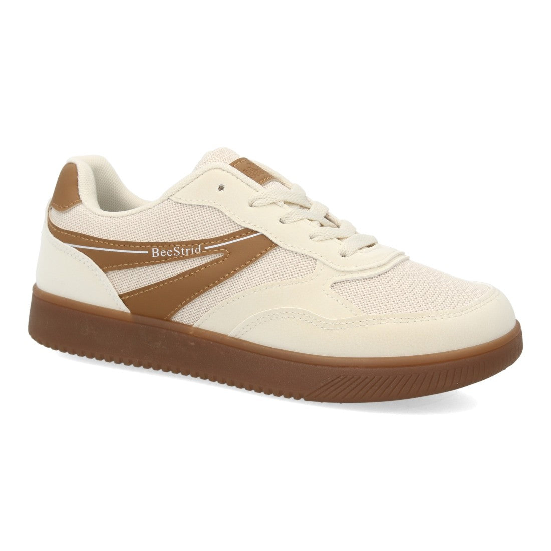 Zapatillas Barefoot de Mujer de Estilo Deportivo con Cordones -Beige